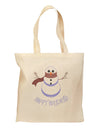 Snowman - Happy Holidays Grocery Tote Bag-Grocery Tote-TooLoud-Natural-Medium-Davson Sales