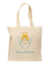 Merry Christmas Cute Angel Girl Grocery Tote Bag-Grocery Tote-TooLoud-Natural-Medium-Davson Sales