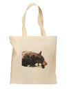 Laying Black Bear Cutout Grocery Tote Bag - Natural-Grocery Tote-TooLoud-Natural-Medium-Davson Sales