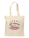 All-American Woman Grocery Tote Bag-Grocery Tote-TooLoud-Natural-Medium-Davson Sales