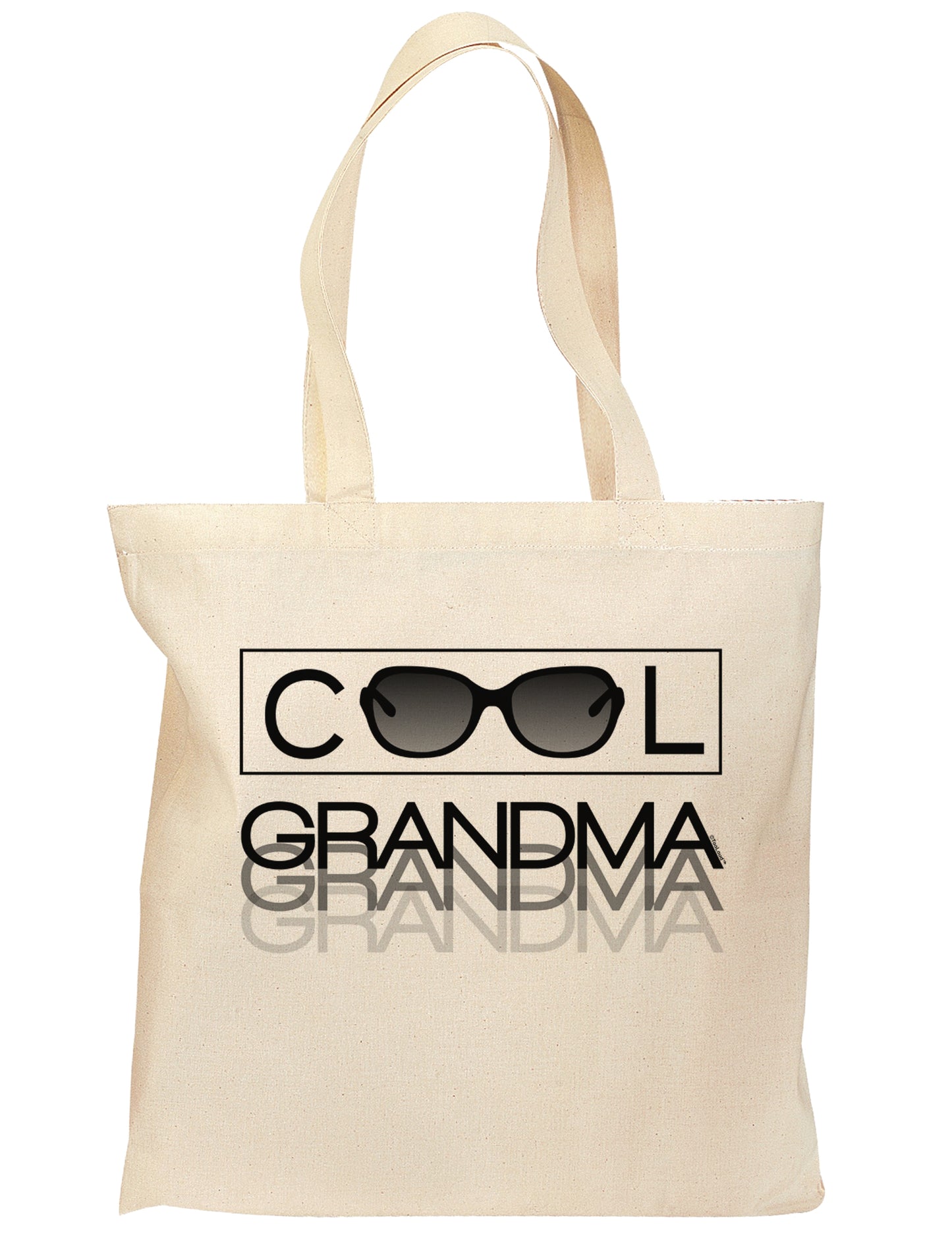 Cool Grandma Grocery Tote Bag-Grocery Tote-TooLoud-Natural-Medium-Davson Sales