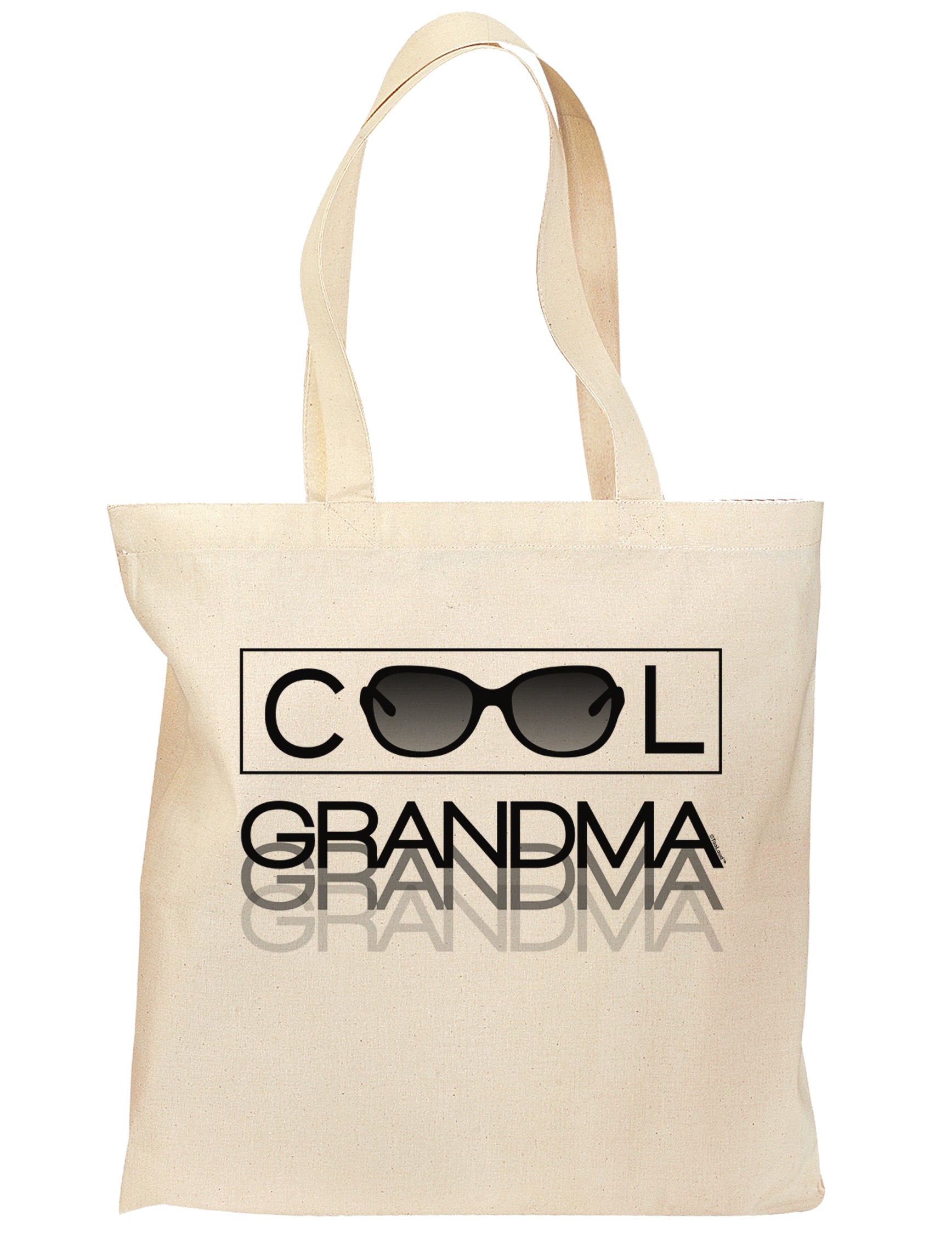 Cool Grandma Grocery Tote Bag-Grocery Tote-TooLoud-Natural-Medium-Davson Sales