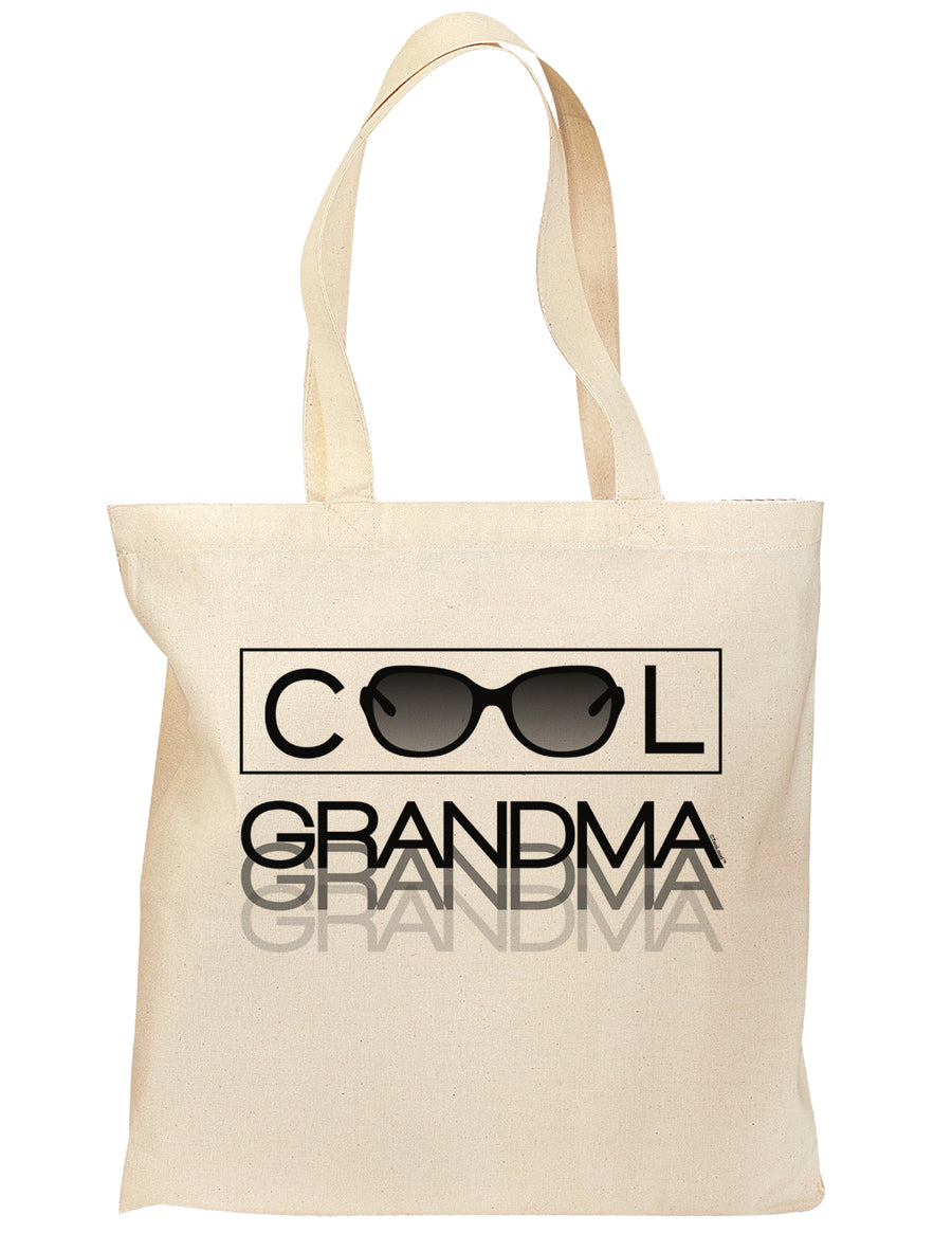 Cool Grandma Grocery Tote Bag-Grocery Tote-TooLoud-Natural-Medium-Davson Sales