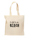 Lifes a beach Grocery Tote Bag-Grocery Tote-TooLoud-Natural-Medium-Davson Sales