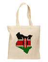 Kenya Flag Silhouette Grocery Tote Bag-Grocery Tote-TooLoud-Natural-Medium-Davson Sales