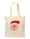 Santa Claus Face Christmas Grocery Tote Bag-Grocery Tote-TooLoud-Natural-Medium-Davson Sales