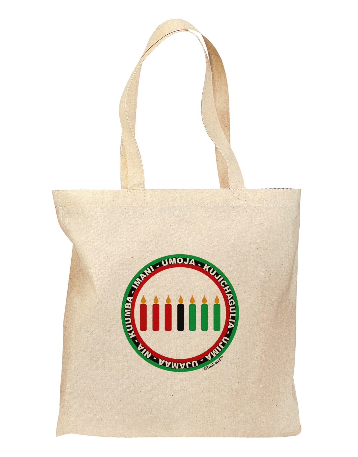 7 Principles Circle Grocery Tote Bag-Grocery Tote-TooLoud-Natural-Medium-Davson Sales