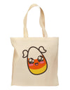 Cute Girl Child Candy Corn Family Halloween Grocery Tote Bag-Grocery Tote-TooLoud-Natural-Medium-Davson Sales