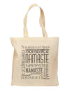 Namaste Rectangle Grocery Tote Bag-Grocery Tote-TooLoud-Natural-Medium-Davson Sales