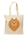 Cute Pomeranian Dog Grocery Tote Bag by TooLoud-Grocery Tote-TooLoud-Natural-Medium-Davson Sales