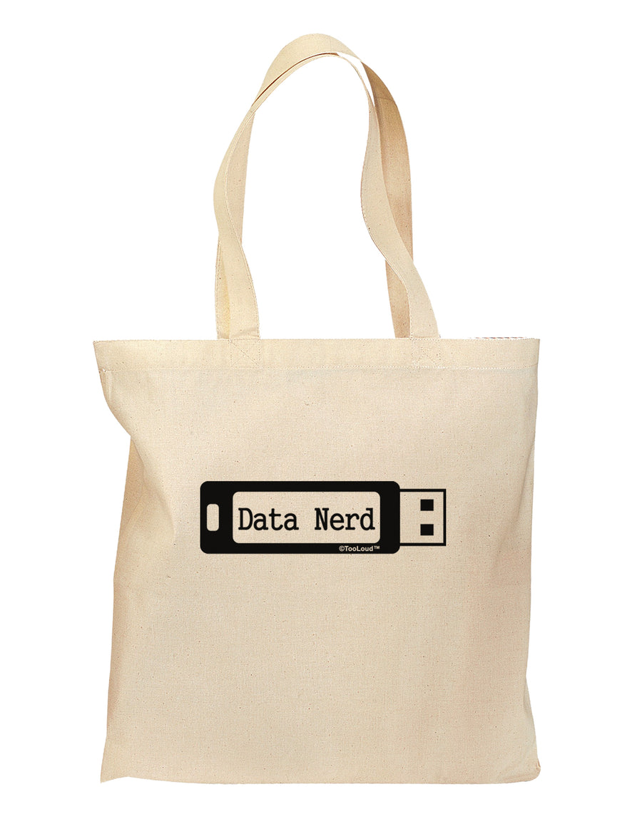 Data Nerd USB Grocery Tote Bag by TooLoud-Grocery Tote-TooLoud-Natural-Medium-Davson Sales