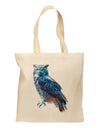 Colorful Great Horned Owl Grocery Tote Bag - Natural-Grocery Tote-TooLoud-Natural-Medium-Davson Sales