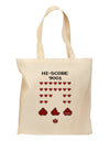 Pixel Heart Invaders Design Grocery Tote Bag-Grocery Tote-TooLoud-Natural-Medium-Davson Sales