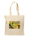 Menacing Turtle Watercolor Grocery Tote Bag - Natural-Grocery Tote-TooLoud-Natural-Medium-Davson Sales