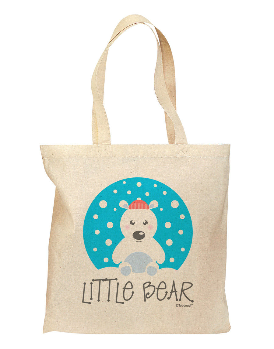 Matching Polar Bear Family - Little Bear Grocery Tote Bag by TooLoud-Grocery Tote-TooLoud-Natural-Medium-Davson Sales