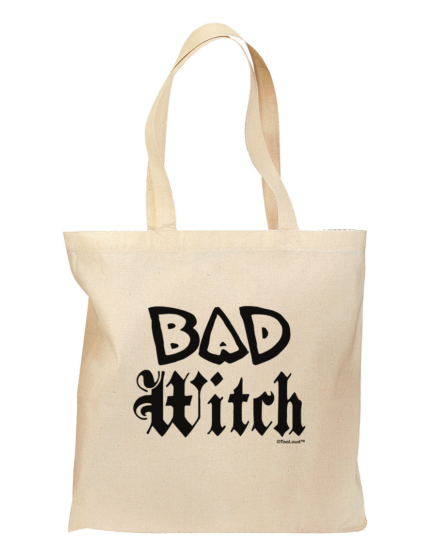 Bad Witch Grocery Tote Bag-Grocery Tote-TooLoud-Natural-Medium-Davson Sales