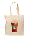 Merry Christmas Latte Cup Grocery Tote Bag-Grocery Tote-TooLoud-Natural-Medium-Davson Sales