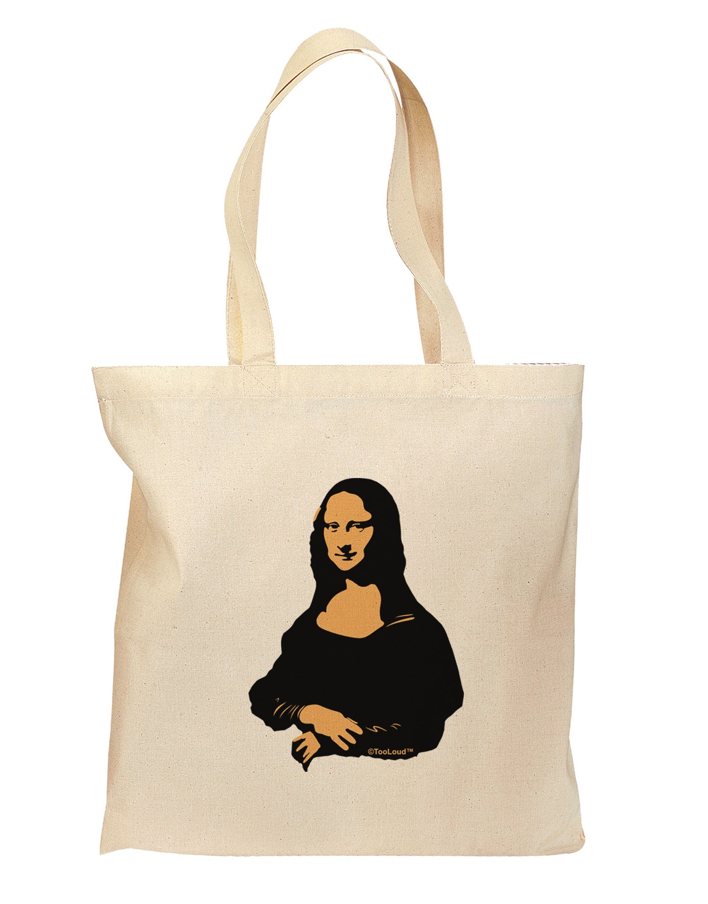 Mona Cutout Grocery Tote Bag - Natural-Grocery Tote-TooLoud-Natural-Medium-Davson Sales