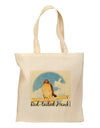Red-tailed Hawk Text Grocery Tote Bag-Grocery Tote-TooLoud-Natural-Medium-Davson Sales