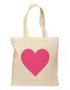 Big Pink Heart Valentine's Day Grocery Tote Bag-Grocery Tote-TooLoud-Natural-Medium-Davson Sales