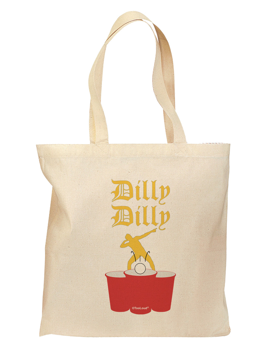 Dilly Dilly Funny Beer Grocery Tote Bag - Natural by TooLoud-Grocery Tote-TooLoud-Natural-Medium-Davson Sales