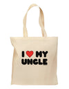 I Heart My Uncle Grocery Tote Bag by TooLoud-Grocery Tote-TooLoud-Natural-Medium-Davson Sales