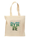 Byte Me Grocery Tote Bag-Grocery Tote-TooLoud-Natural-Medium-Davson Sales