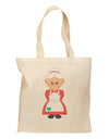 Cute Mrs Santa Claus Christmas Grocery Tote Bag-Grocery Tote-TooLoud-Natural-Medium-Davson Sales