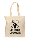 Je Suis Charlie Grocery Tote Bag-Grocery Tote-TooLoud-Natural-Medium-Davson Sales