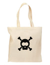 Black Skull and Crossbones Grocery Tote Bag-Grocery Tote-TooLoud-Natural-Medium-Davson Sales