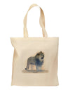 Lion Watercolor B Grocery Tote Bag-Grocery Tote-TooLoud-Natural-Medium-Davson Sales