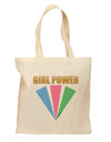 Girl Power Stripes Grocery Tote Bag - Natural by TooLoud-Grocery Tote-TooLoud-Natural-Medium-Davson Sales