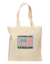 Support Our Veterans Grocery Tote Bag-Grocery Tote-TooLoud-Natural-Medium-Davson Sales