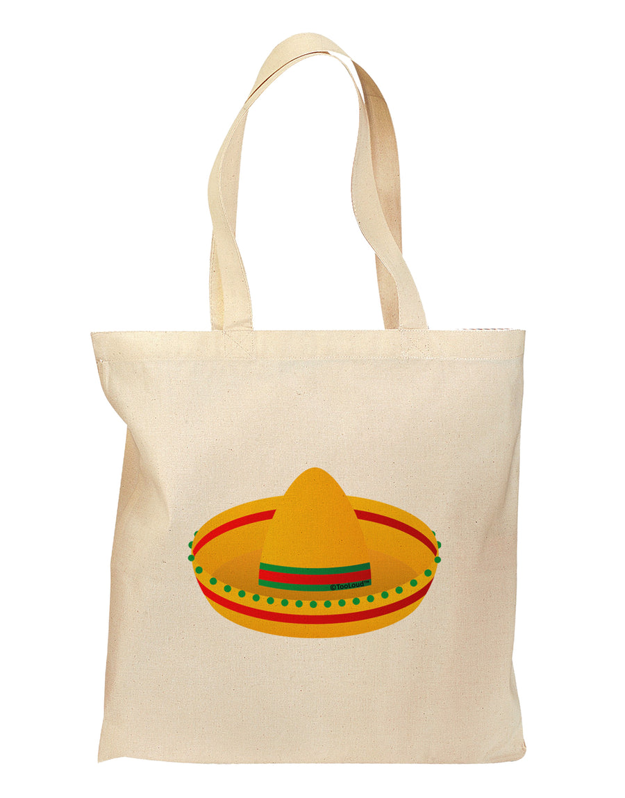 Sombrero Design Grocery Tote Bag by TooLoud-Grocery Tote-TooLoud-Natural-Medium-Davson Sales