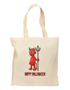 Cute Devil - Happy Halloween Design Grocery Tote Bag-Grocery Tote-TooLoud-Natural-Medium-Davson Sales