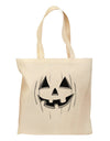 Halloween Pumpkin Smile Jack O Lantern Grocery Tote Bag-Grocery Tote-TooLoud-Natural-Medium-Davson Sales