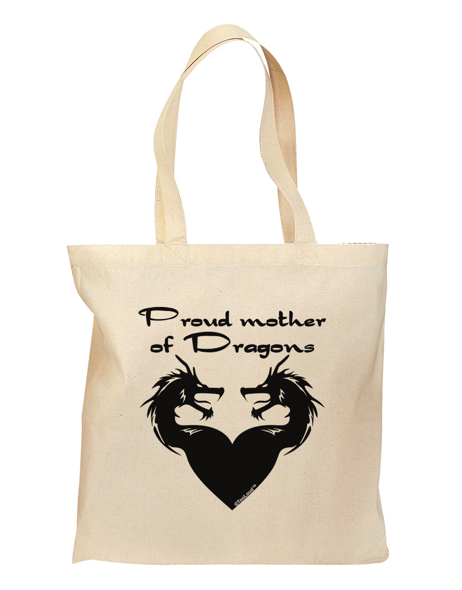 Proud Mother of Dragons Grocery Tote Bag by TooLoud-Grocery Tote-TooLoud-Natural-Medium-Davson Sales
