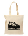 Florida Love - Palm Trees Cutout Design Grocery Tote Bag by TooLoud-Grocery Tote-TooLoud-Natural-Medium-Davson Sales