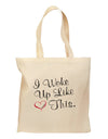 I Woke Up Like This Grocery Tote Bag - Natural-Grocery Tote-TooLoud-Natural-Medium-Davson Sales