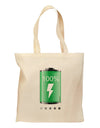 Full Energy 100 Percent Grocery Tote Bag - Natural-Grocery Tote-TooLoud-Natural-Medium-Davson Sales