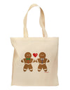 Gingerbread Man Couple Grocery Tote Bag by TooLoud-Grocery Tote-TooLoud-Natural-Medium-Davson Sales