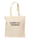 Legalize Gay Marijuana Grocery Tote Bag-Grocery Tote-TooLoud-Natural-Medium-Davson Sales