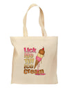 Lick Me Till Ice Cream Grocery Tote Bag-Grocery Tote-TooLoud-Natural-Medium-Davson Sales