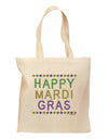 Happy Mardi Gras Beads Grocery Tote Bag-Grocery Tote-TooLoud-Natural-Medium-Davson Sales