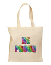 Be Proud Gay Pride - Rainbow Hearts Grocery Tote Bag by TooLoud-Grocery Tote-TooLoud-Natural-Medium-Davson Sales