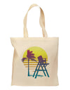 LA Beach Silhouette Letters Grocery Tote Bag - Natural-Grocery Tote-TooLoud-Natural-Medium-Davson Sales
