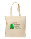 Merry Christmas & Happy New Year Grocery Tote Bag-Grocery Tote-TooLoud-Natural-Medium-Davson Sales