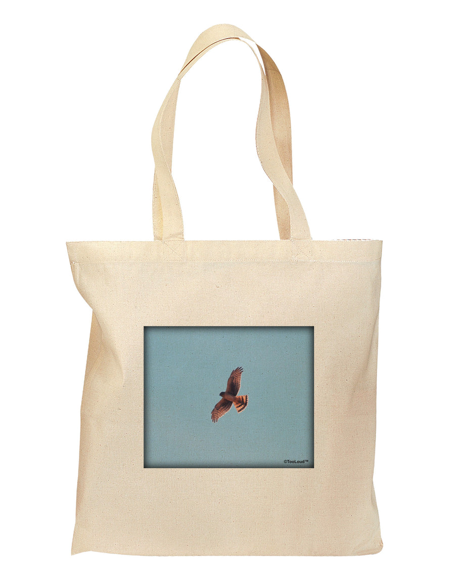 Soaring Peregrine Grocery Tote Bag - Natural-Grocery Tote-TooLoud-Natural-Medium-Davson Sales