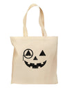 Monocle Jack-o-Lantern Distressed Grocery Tote Bag