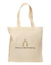 TooLoud Wishing You a Happy Thanksgiving Wishbone Grocery Tote Bag-Grocery Tote-TooLoud-Natural-Medium-Davson Sales